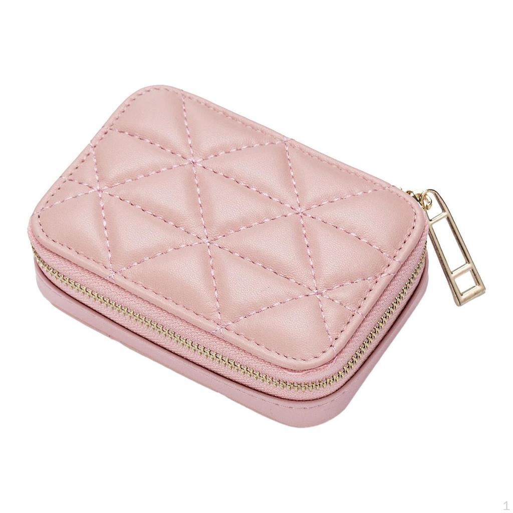 Compact Lipstick Holder with Mirror, Travel Makeup Pouch for Girls and Women