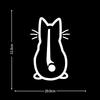 Car Interior Stickers Art Design Fun Cat Car Stickers Window Rear Glass Car Decoration  Styling Stickers and Decals