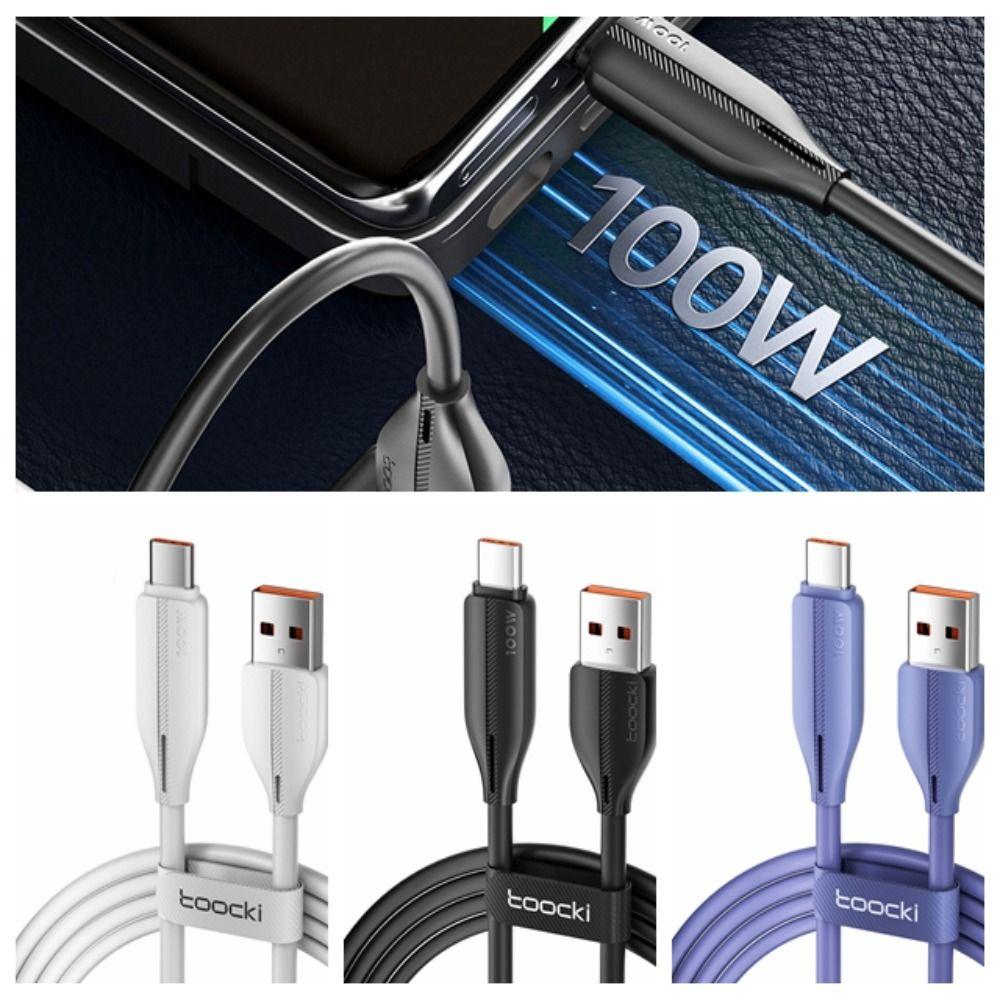 

Type C 100W 6A USB C Data Cord USB C 100W USB C Fast Charging Cable Phone Accessories white-1m