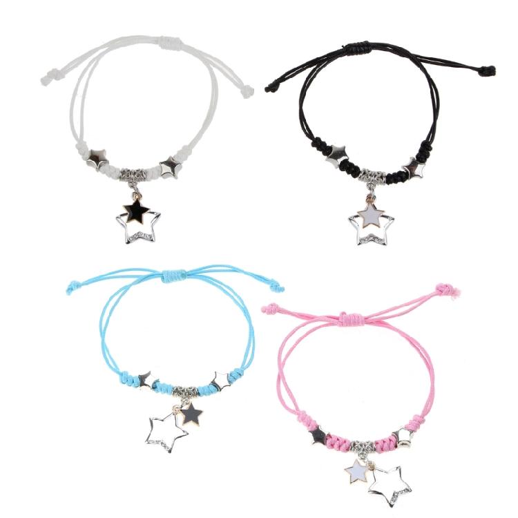 Couples' Bracelets Set Star Charm Wrist Bangle Trendy Wristwear Fashion Jewelry