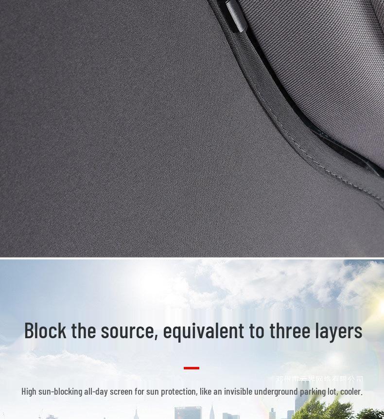 Cloud Realm Avatar 06 Suede Plush Roof Sunshade - Effective Static Cling Sun Protection