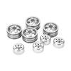 RC Wheel Rim Hub Aluminum Alloy for WPL Fj40 C14 C24 B14 B24 B16 B36 1 16 Model VehiclesSilver