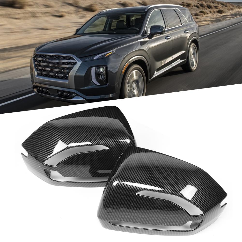 2 ks Kryt zpětného zrcátka Kryt pouzdra Vhodné pro Hyundai Palisade 20192020 Textura karbonových vláken