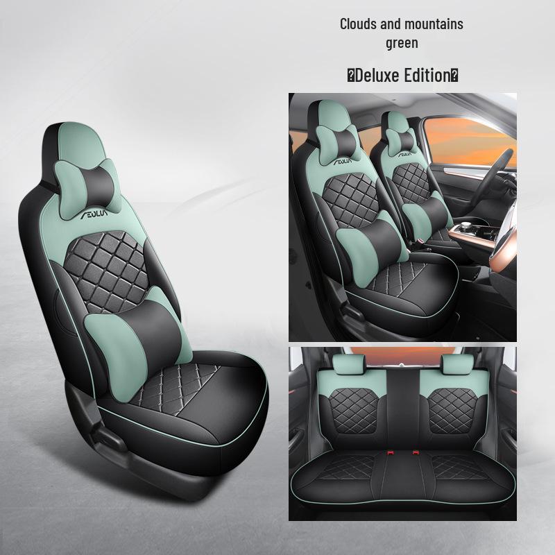 Universal Nano Leather Car Seat Cushion - All-Season Fit