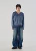 Ousa Striped Raglan V-Neck Knit