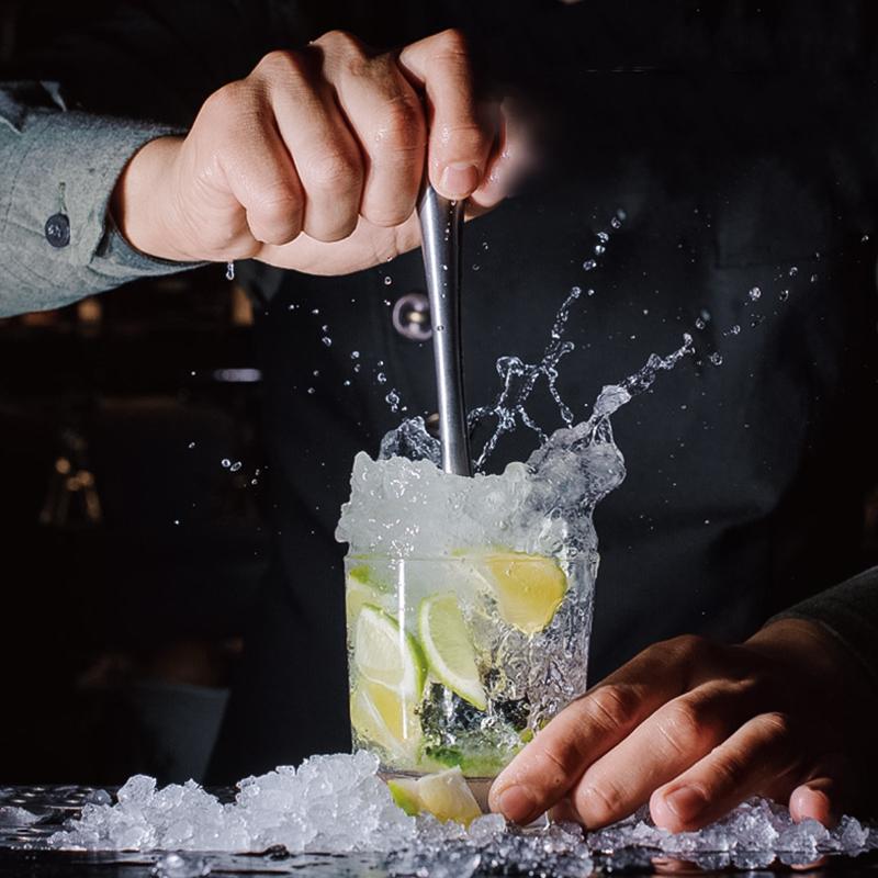 Stainless Steel Cocktail Muddler Spiral Bar Spoon Set Ice Crusher Professional Bartender Tools Bar Accessories for Mojito Julep