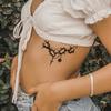 Sweet And Cool Iron Chain Tattoo Sticker, Advanced Sense, Personality, Domineering, Dark Hot Girl Tattoo Sticker