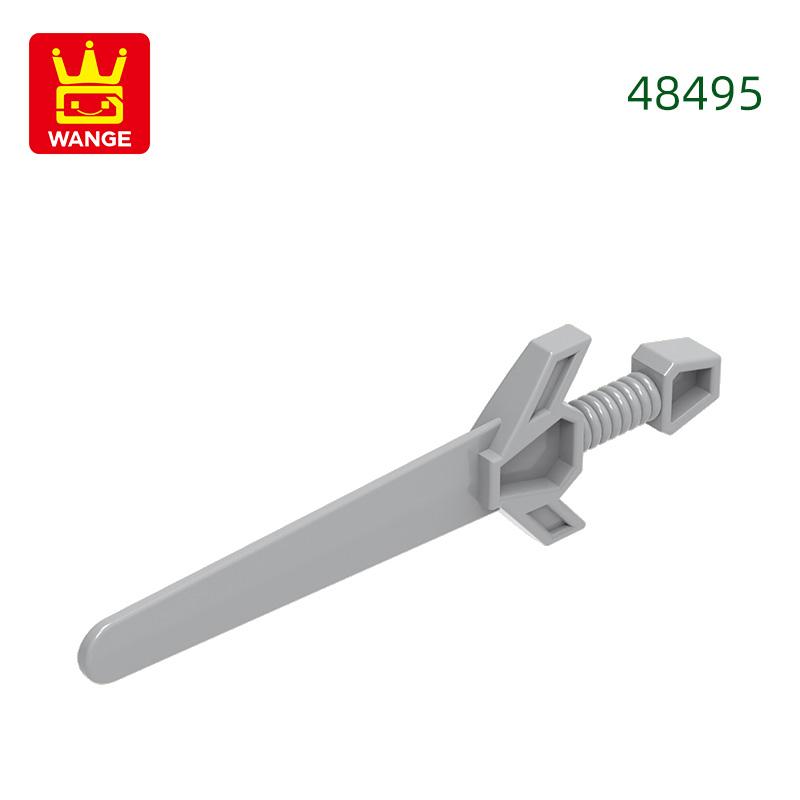 Non-Toxic 48495 100G/256Pcs Sword Building Block Moc Color Weapon Accessories Creativity With Brick Children Toy Assembly Gift Diy about 256 Pcs