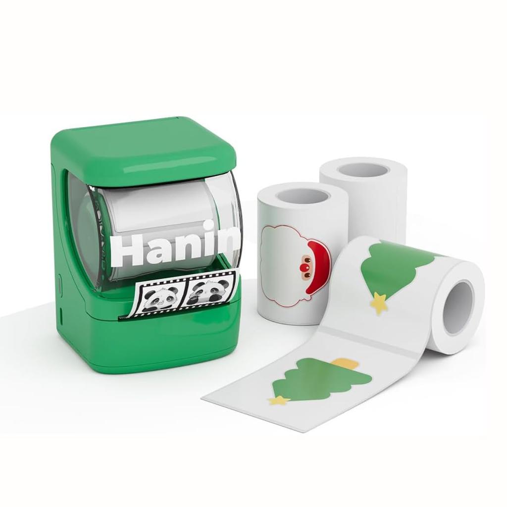 HPRT Nová 1 tiskárna štítků Vánoční sada štítků Vánoční kompatibilní s termální tiskárnou pro štítky Tepra Label Bluetooth