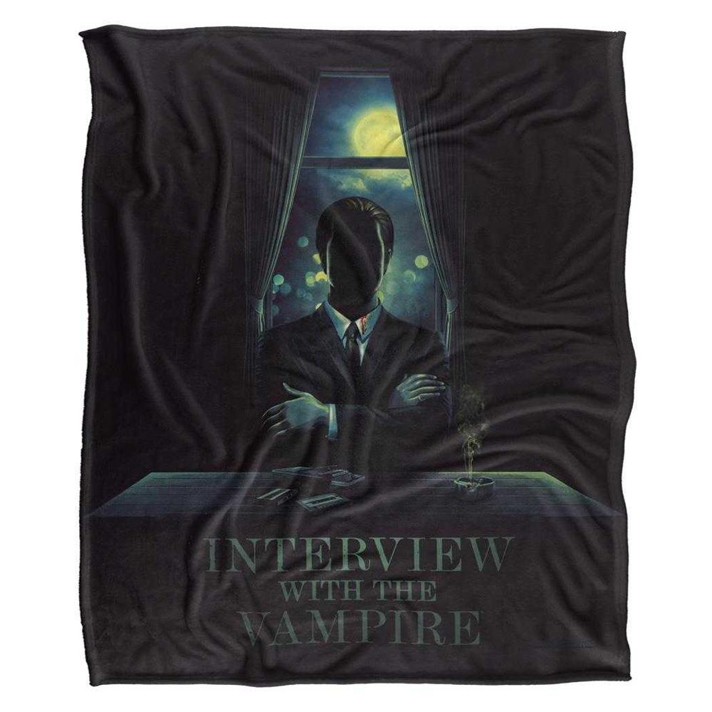 Interview With The Vampire Silky Silhouette Supersoft Blanket