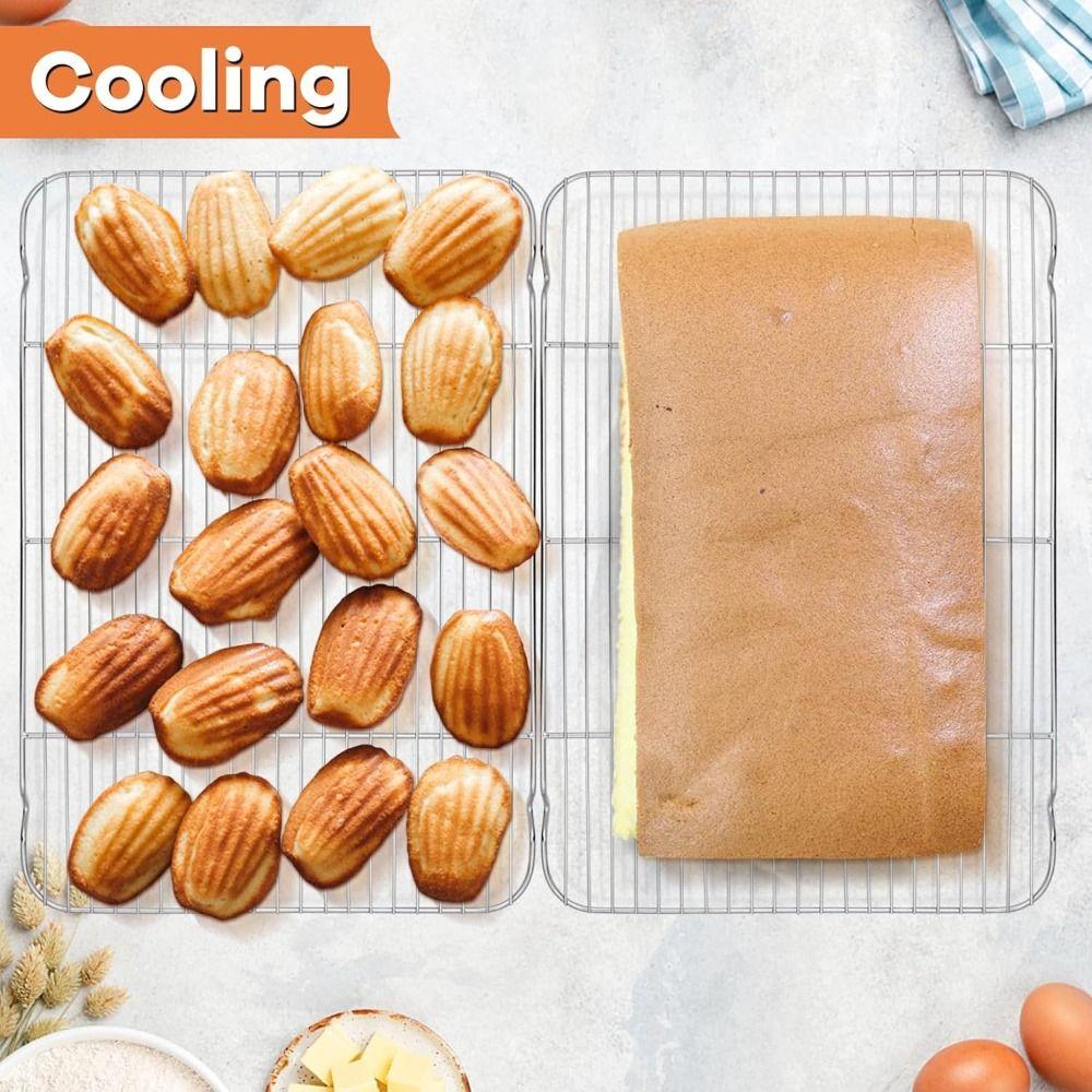 Stainless Steel Cooling Rack Dense Wires Grill Rack New Barbecue Cooking Mesh Shelf  Baking