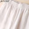 BITCED Women's Fashion Casual Solid Color Print Pants & Capris
