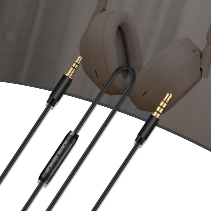 Durable 3.5mm Headset Cord for WH1000xM5,WH1000xM4,WH1000xM3,WHCH710N Headphones Wire High Definition Transmission 150cm