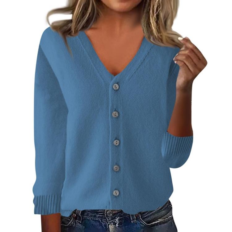 Women Casual Long Sleeve Knit Cardigan Loose Fit Fashion Top Jacket