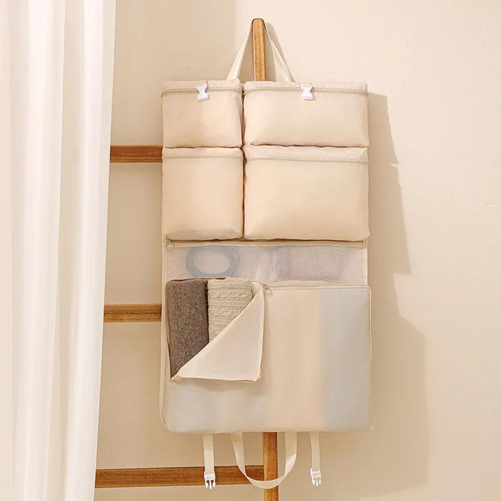 7 In 1 Travel Storage Bag Foldable Organizer Hanging Bag Multi-Compartment Sorting Clothes Storage Bag  Luggage Accessories