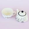 Cute French-Style Cat Ceramic Teapot Set With Matching Cup White Porcelain Tea Home Decor Gift