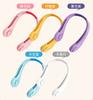 New Model Portable Neck Fan USB Rechargeable Lazy Outdoor Sports 3 Level Bladeless Fan Colorful Girls Neck Hanging Fan
