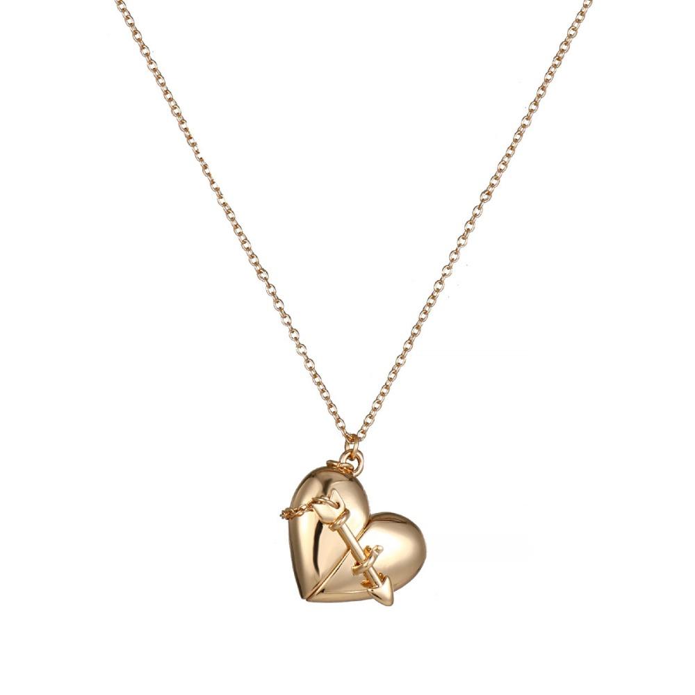 Jewelry Opening and Closing Love Necklace Gold Valentine's Day Chain Choker  Mother