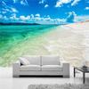 Blauer Himmel Weiße Wolken Wandbild Tapete Meerwasser Strand Landschaft Wandbilder Schlafzimmer Wohnzimmer Wandpapier Dekoration