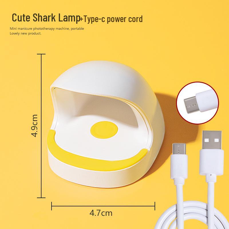 Mini Shell Quick-Dry Red Light Nail Lamp - No Blackening Handheld Gel Curing Device