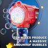 Fully Automatic Bubble Gun Rocket Bubbles Machine Automatic Blower With Bubble Liquid Toy For Kids Beach Outdoor Bubble Gifts