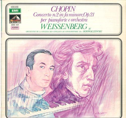 

LP Record ALEXIS WEISSENBERG STANISLAW SKROW Chopin Concerto N2 In Fa Minore Op 3C06310446 LA VOCE DEL PAD Italy Classical Used