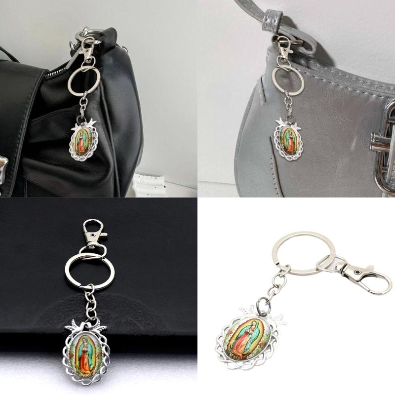 Our Lady of Guadalupe Keychains Elegant Key Rings Key Ornament Great for Weddings Communions and Church Functions