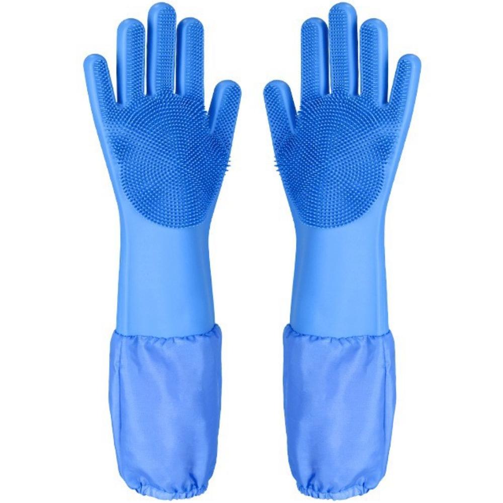 Silicone Pet Grooming Gloves Hand Skin Protection Dog Cleaning Gloves Soft Pet Bathing Glove For Dog Hair Healthy Puppy Supplies