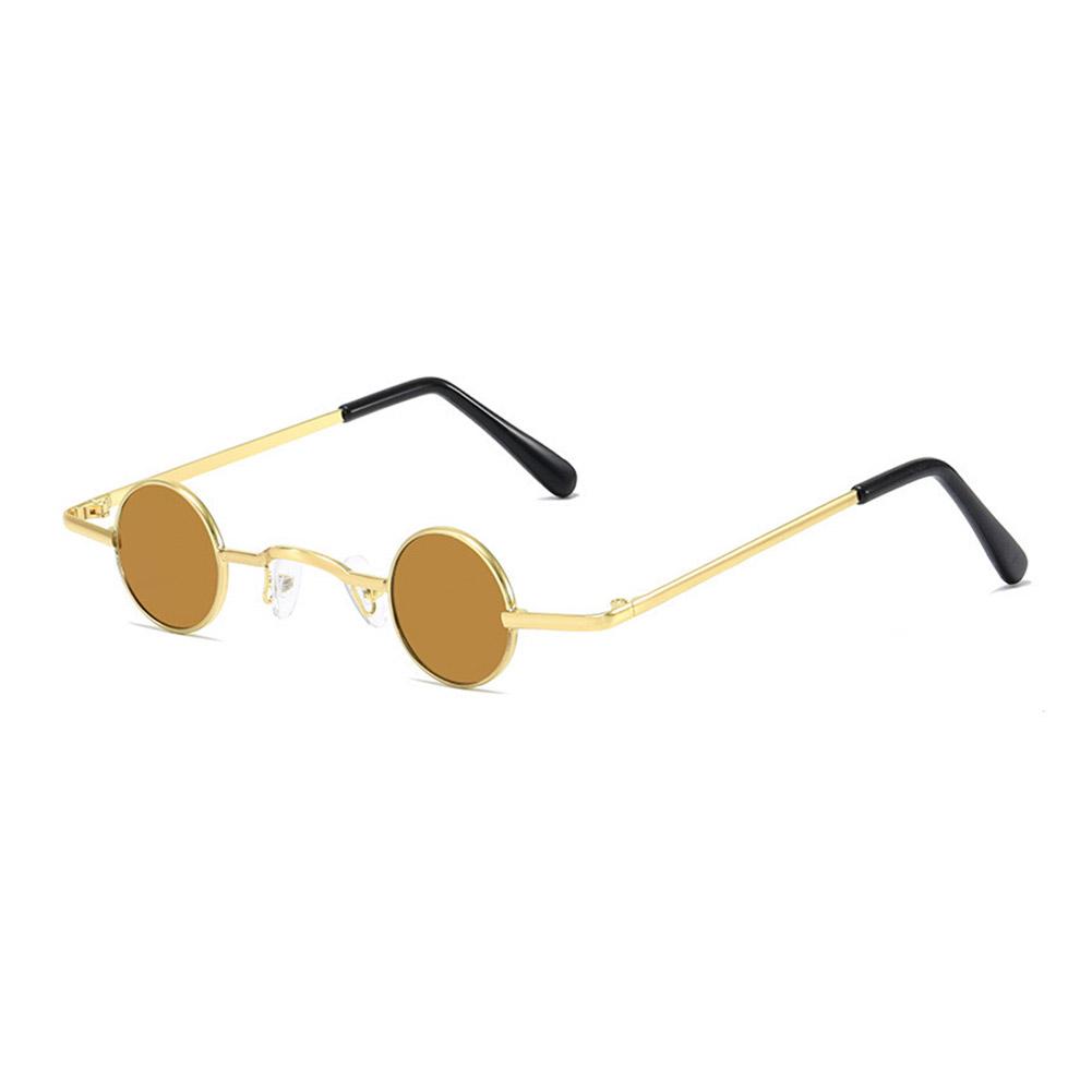 Retro Hippie Small Round Sunglasses For Men Women Vintage Metal Frame Mini Round Sun Glasses Hip-hop Eyewear UV400 For Outdoor