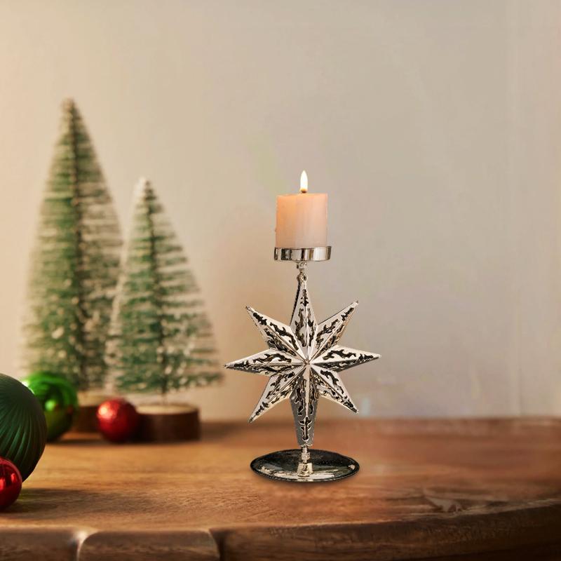 Christmas Candlestick Christmas Decorations Home Decor Elegant Classic Christmas Theme Scene Setting Various Styles