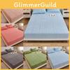 Floral Solid Color Pattern Plush Bedspread Set Mattress Full Cover Protective
