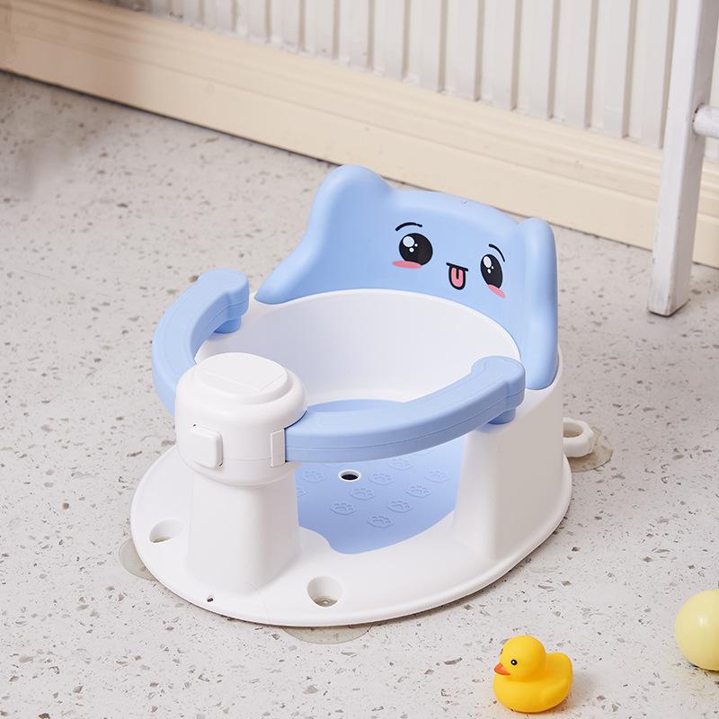 مقعد استحمام للأطفال: دعامة قابلة للإمالة مانعة للانزلاق لحمام حديثي الولادة