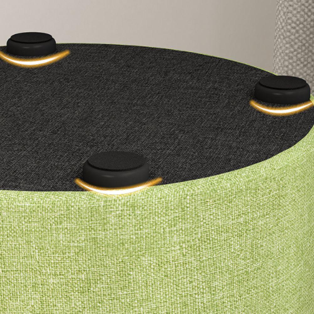 Soft Sitting Pier Round Footrest Space Saving Foot Stool  Entryway