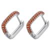 Hoop earrings gold color silver color small hoop earrings crystal women rainbow earrings Fashion jewelry wholesale VE144