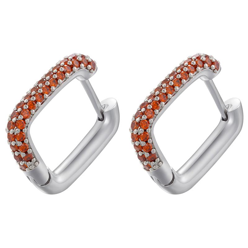 Hoop earrings gold color silver color small hoop earrings crystal women rainbow earrings Fashion jewelry wholesale VE144