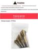 Chamfering & Countersink Drill Tool for Wood & Aluminum - Internal Chip Removal, Tapered Hole & Screw Countersink.