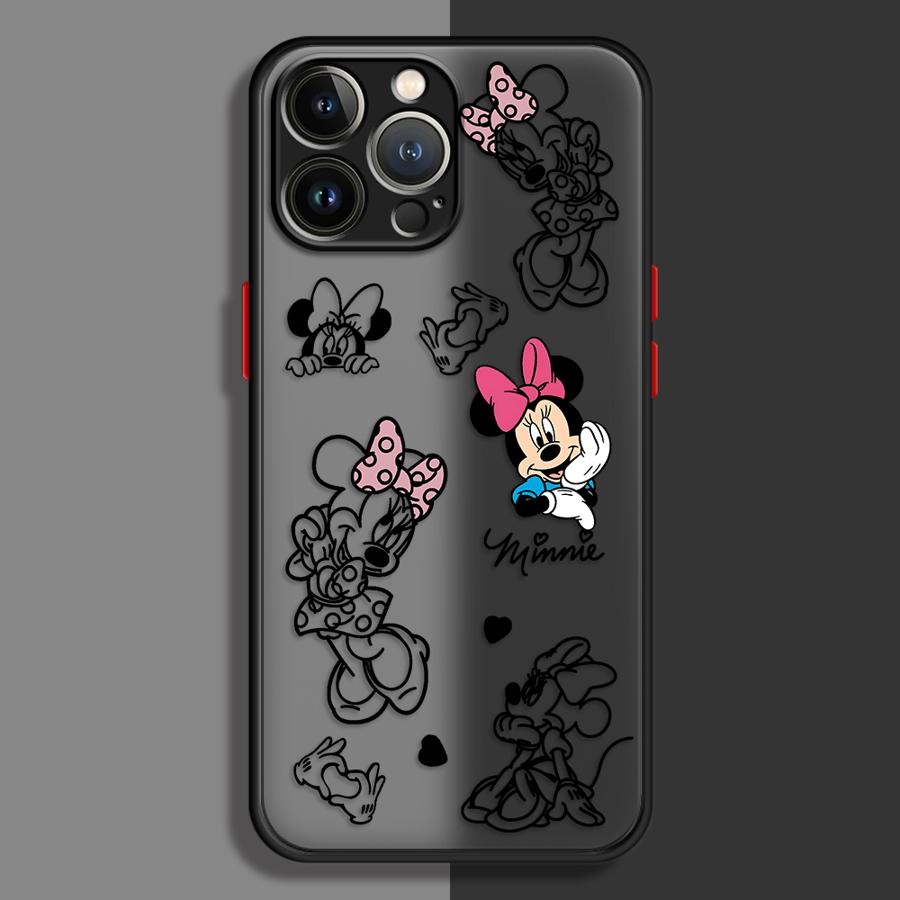 Back Phone Cover Case for iPhone 17 Pro Max 11 12 16 Plus 17e Air 7 8 SE 15 14 13 Mini XS XR Cute Mickey And Minnie