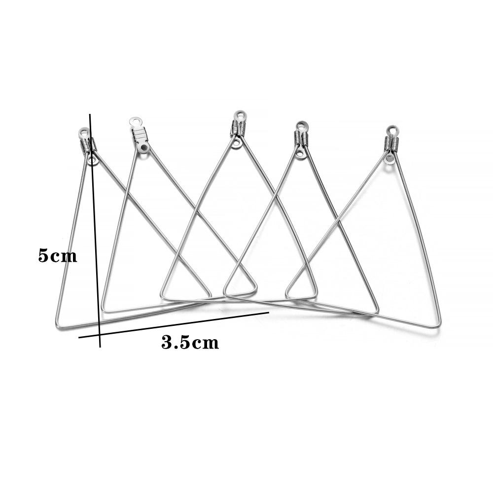 10-20Pcs/Pack Geometric Figure Blank Stainless Steel Charm Pendant Tray Bezel Epoxy Resin Molds For DIY Jewelry Making Supplies