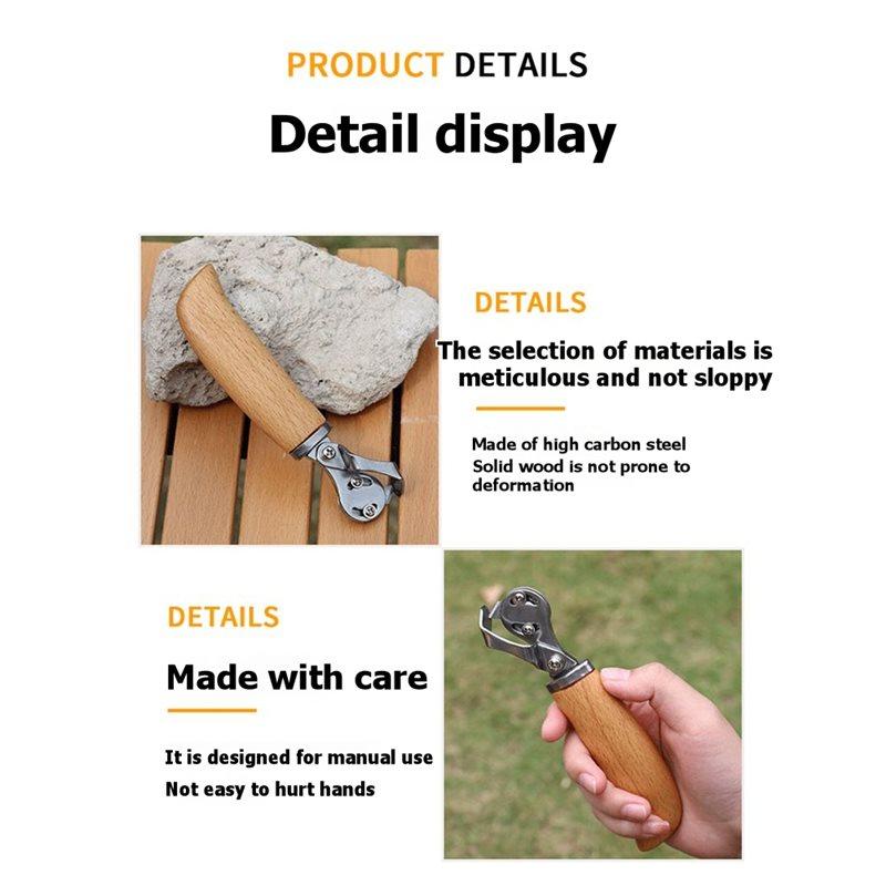 CYCLI-Cutting Handmade Leather Trimming Knife Straight Arc Edge DIY Leather Making Tool Hand Tool Knife