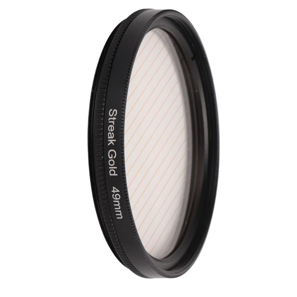 Junestar Camera Lens Filter Gold Streak Anamorphic Effect Photography Filter Accessories