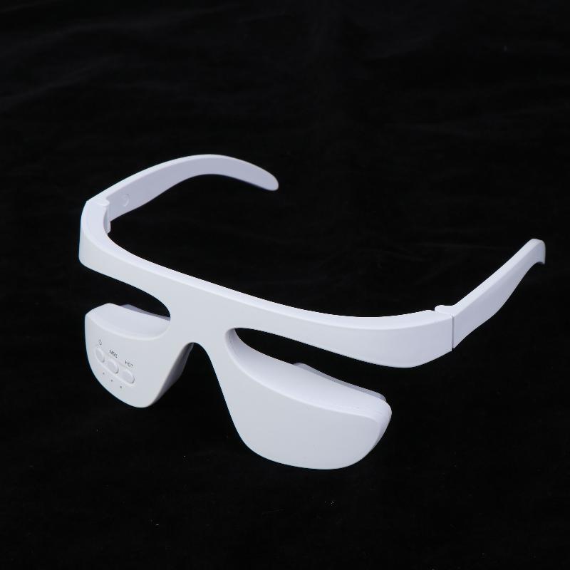 1 Set 3D Red Light Eye Fatigue Dark Circles Relaxing Under-Eye Glasses Massage Beauty Machine Smart Eye Massager