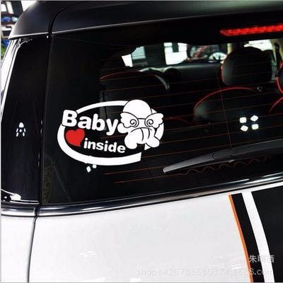 Baby On Board Footplate Baby Footprint Rear Warning Baby On Board Footprint Sticker