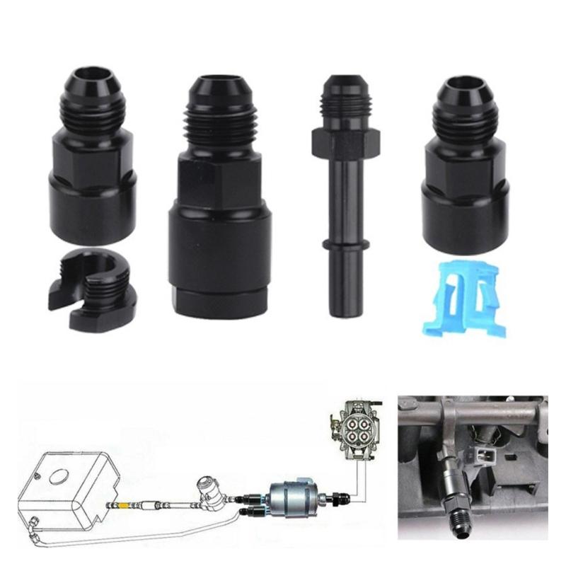 AN6 AN8 Male Flares To 5/16" 3/8" Fuel Hardlines Tube Fitting Adapter Connector For 5/16" 3/8" Tube