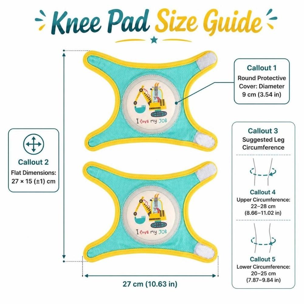 Breathable Toddler Crawling Knee Pads Cushioned Infant Fall Protection Pads  Crawling