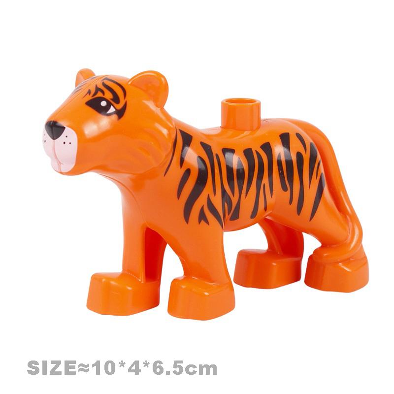 Large Size Building Blocks Cat Dog Pig Rabbit Miniature Add-Ons Fitting Blocks Farm Animals Collection Assemble Education Playthings Ideal For Kid