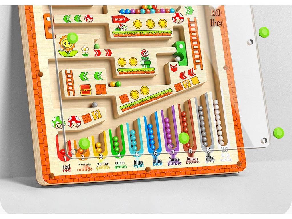 Children's 3D Magnetic Maze Game: Educational Brain & Concentration Trainer for Ages 3-6