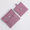 Portable Microfiber Snap Button Storage Pouch Jewelry Bag Bracelet Bag Packaging Bag