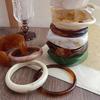 32 Style Acrylic Resin Bangles for Women Retro Punk Coffee Smudging Bangale Personality Irregular Wide Wristband Party Jewelry M
