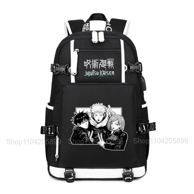 Jujutsu Kaisen Rugzak Anime Mochila Student Tiener Schooltas Jongens Meisjes Schooltassen Grote Dagelijkse Reizen Rugzak Cadeau 16 inches