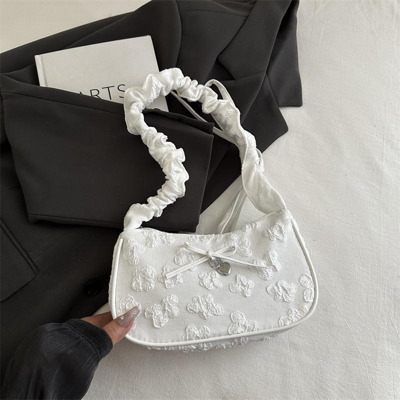 Summer new fashion women's pleated dumpling bag casual student shoulder bag commuter messenger bag tide